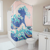 Big Wave Japanischer Surf Malerei Duschvorhang (Beispiel)