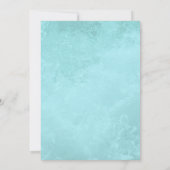 Big Wave Seacoast Hochzeitsplanung Einladung (Rückseite)