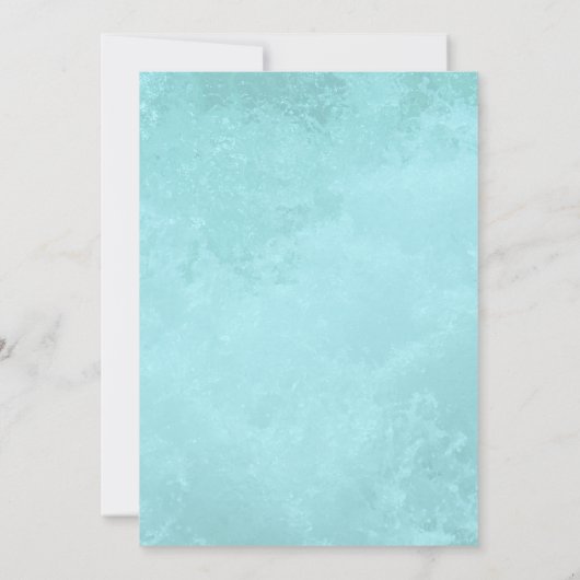 Big Wave Seacoast Hochzeitsplanung Einladung (Rückseite)