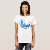 Big Wave Surfen Halbmond Bay T-Shirt (Vorne ganz)