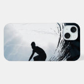 Big Wave Surfer iPhone Hülle (Rückseite (Horizontal))