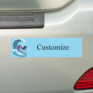 Big Wave Surfer Thunder_Cove Autoaufkleber