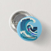 Big Wave Surfer Thunder_Cove Button (Vorne & Hinten)