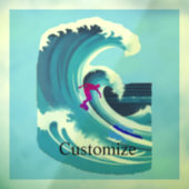 Big Wave Surfer Thunder_Cove Fensteraufkleber (Blatt 3)