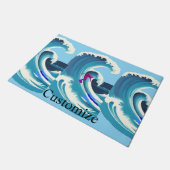 Big Wave Surfer Thunder_Cove Fußmatte (Schrägansicht)