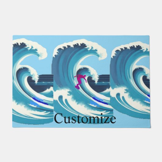 Big Wave Surfer Thunder_Cove Fußmatte (Vorderseite)