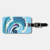 Big Wave Surfer Thunder_Cove Gepäckanhänger (Vorderseite horizontal)