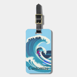 Big Wave Surfer Thunder_Cove Gepäckanhänger