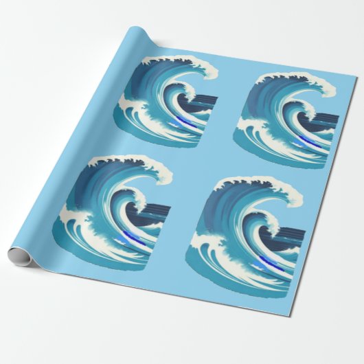 Big Wave Surfer Thunder_Cove Geschenkpapier (Ungerollt)