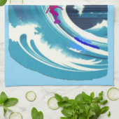 Big Wave Surfer Thunder_Cove Geschirrtuch (Gefaltet)