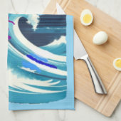 Big Wave Surfer Thunder_Cove Geschirrtuch (Viertel Falte)
