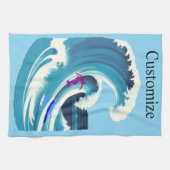 Big Wave Surfer Thunder_Cove Geschirrtuch (Horizontal)