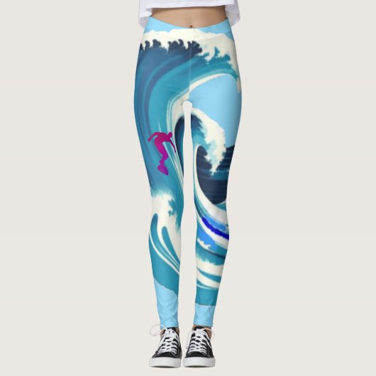 Big Wave Surfer Thunder_Cove Leggings (Vorderseite)