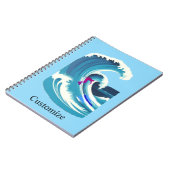 Big Wave Surfer Thunder_Cove Notizblock (Linke Seite)