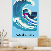 Big Wave Surfer Thunder_Cove Poster (Küche)