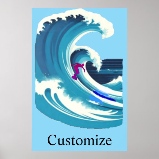 Big Wave Surfer Thunder_Cove Poster (Vorne)