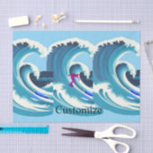Big Wave Surfer Thunder_Cove Seidenpapier (Handwerk)