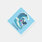 Big Wave Surfer Thunder_Cove Serviette (Ecke)
