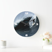 Big Waves Surfer Large Wall Clock Große Wanduhr (Zuhause)