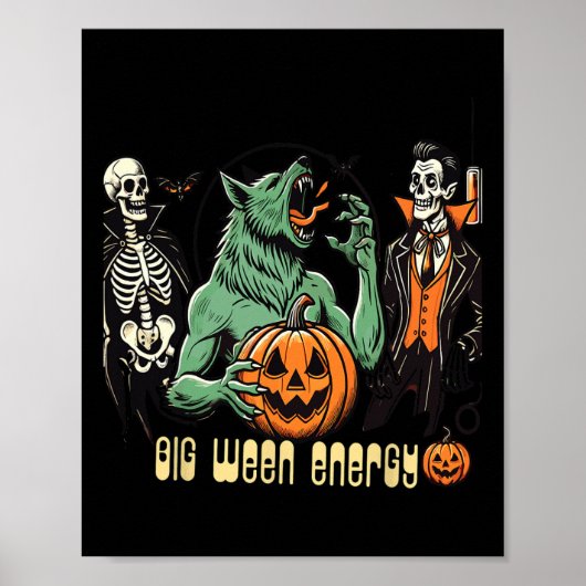 Big Wear Energy Halloween-Party für Horror Fans Poster (Vorne)