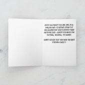 Big Weirdo Funny Geburtstagskarte Karte (Innenseite)