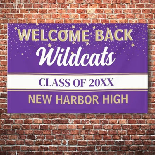 Big Welcome Back Class Wiedersehen Banner