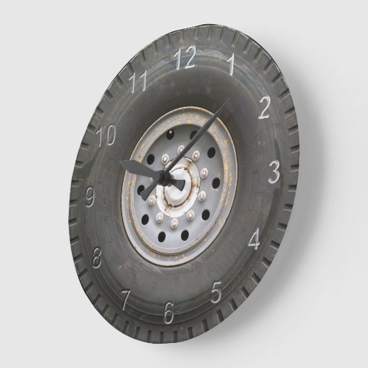 Big Wheel Große Wanduhr (Winkel)