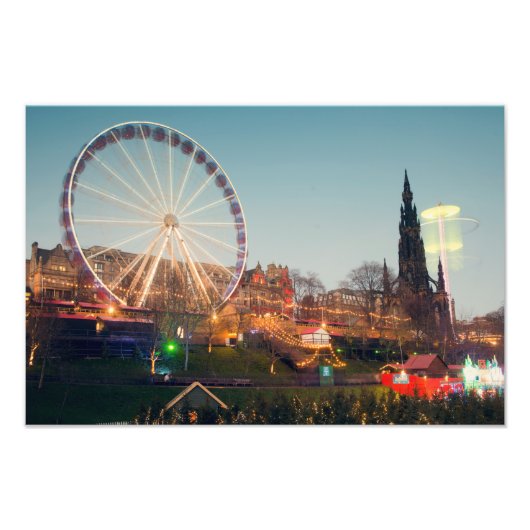 Big Wheel in Edinburgh Fotodruck (Vorne)
