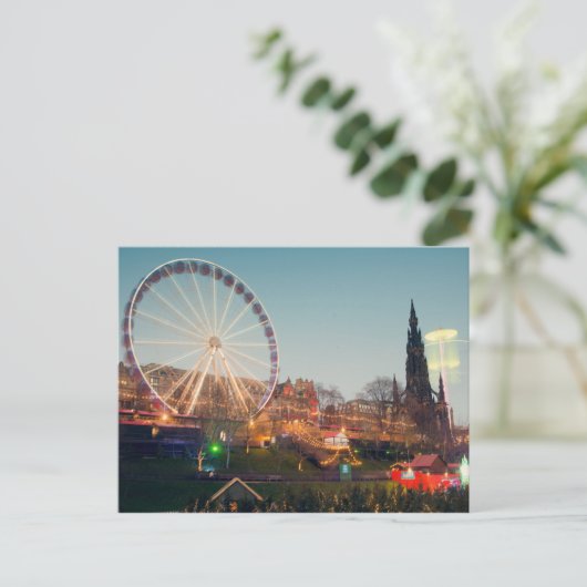 Big Wheel in Edinburgh Postkarte (Stehend Vorderseite)
