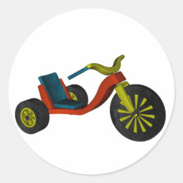 Big Wheel Runder Aufkleber