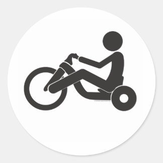 Big-Wheel-T Runder Aufkleber