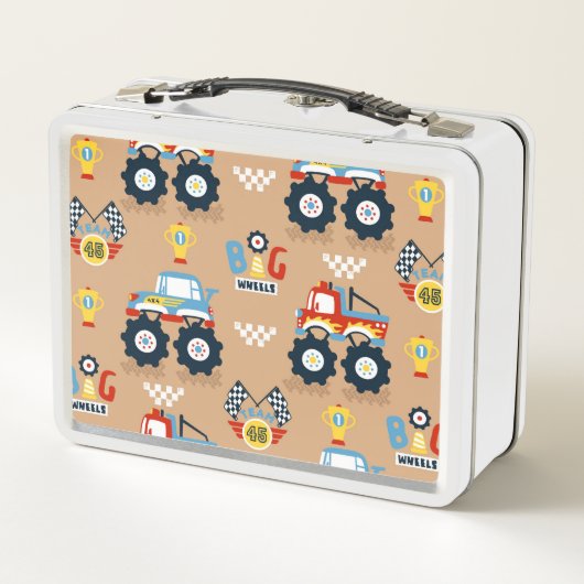 Big Wheels Metal Lunch Box (Rückseite)