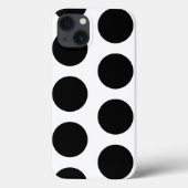 Big White and Black Polka Dots Case-Mate iPhone Hülle (Rückseite)