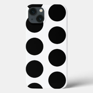 Big White and Black Polka Dots Case-Mate iPhone Hülle