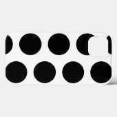 Big White and Black Polka Dots Case-Mate iPhone Hülle (Rückseite (Horizontal))