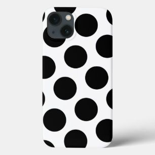 Big White and Black Polka Dots Case-Mate iPhone Hülle