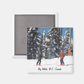 Big White, B.C. Kanada Magnet (Vorderseite/Rückseite)