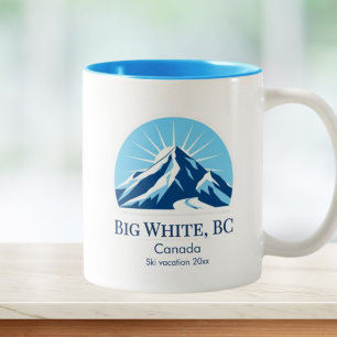 Big White BC Kanada Skigebiet Souvenir Zweifarbige Tasse