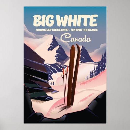 Big White British Columbia Kanada Ski. Poster (Vorne)