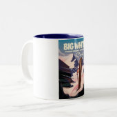 Big White British Columbia Kanada Ski. Zweifarbige Tasse (Vorderseite Links)