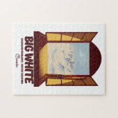 Big White British Columbia Kanada Skipposter Puzzle (Horizontal)