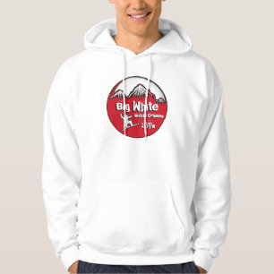 Big White British Columbia Red Typ Board Hoodie