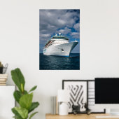 Big White Cruise Schiff Poster (Heimbüro)
