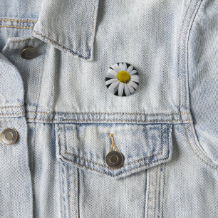 Big White Daisy Button