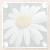 Big White Daisy Glasuntersetzer (Rückseite)