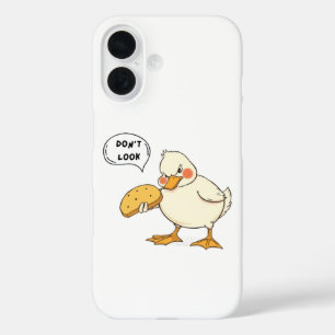 Big White Duckling Eating Broad - Funny Angry iPhone 16 Hülle