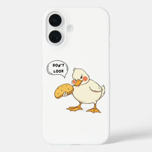 Big White Duckling Eating Broad - Funny Angry Case-Mate iPhone Hülle (Rückseite)