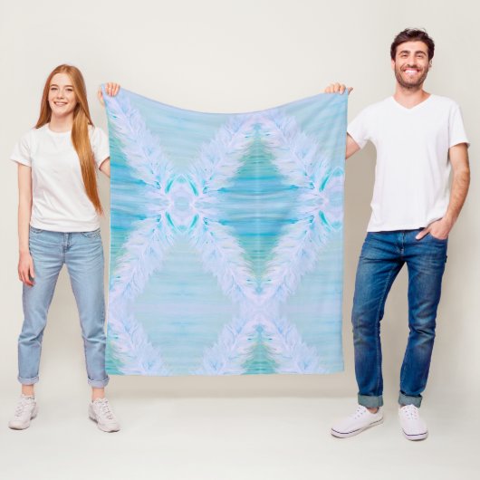 Big White Feather Fleecedecke (Beispiel)