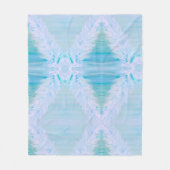 Big White Feather Fleecedecke (Vorderseite)