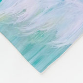 Big White Feather Fleecedecke (Ecke)